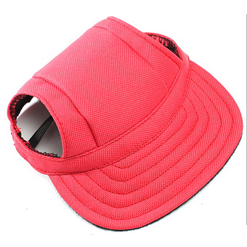 

Dog Bandanas & Hats Sport Hat Visor Cap Winter Dog Clothes Black Red Blue Costume Cotton Solid Colored Casual / Daily Simple Style S M