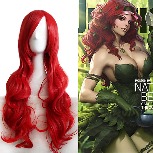 

Synthetic Wig Cosplay Wig Body Wave Body Wave Wig Long Very Long Red Synthetic Hair Women's Red