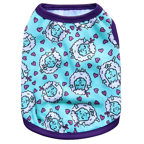

Cat Dog Vest Puppy Clothes Animal Fashion Dog Clothes Puppy Clothes Dog Outfits Light Green Pink Costume for Girl and Boy Dog Cotton XS S M L