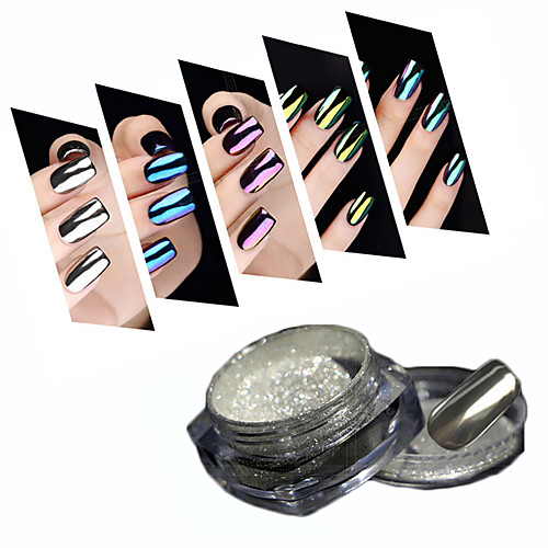 

1 / box Acrylic Powder Glitter Powder For Finger Nail Toe Nail nail art Manicure Pedicure Mirror Effect