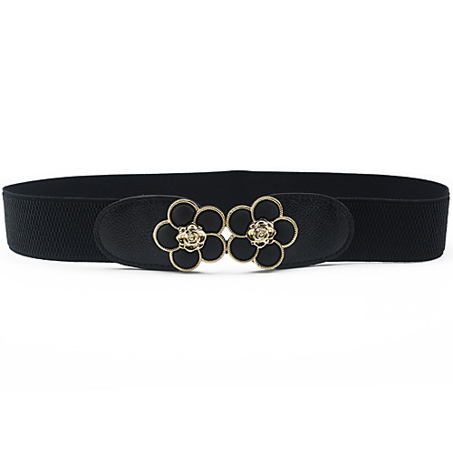 

Women's Dress Belt Resin / Alloy Buckle - Solid Colored Floral / PU