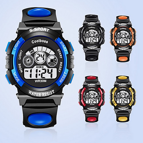 

Men's Fashion Watch Digital Watch Analog Digital Casual / / Stainless Steel / Quilted PU Leather