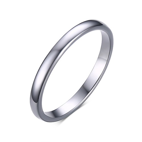 

Band Ring White Stainless Steel Tungsten Steel Fashion engineering 6 7 8 9 10 / Men's / Men's