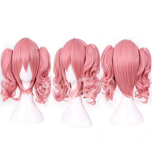

Synthetic Wig Cosplay Wig Straight Straight With Ponytail Wig Pink Pink Synthetic Hair Women's Pink hairjoy