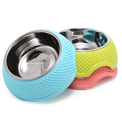

Cat / Dog Bowls & Water Bottles / Feeders Pet Bowls & Feeding Portable / Foldable Yellow / Blue / Pink