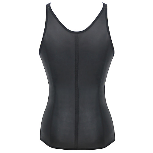 

Women's Cotton Hook & Eye Underbust Corset / Overbust Corset / Plus Size - Solid Colored Black XL XXL XXXL