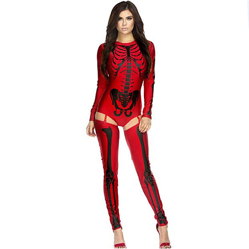 

Skeleton / Skull Career Costumes Catwoman Cosplay Costume Sexy Uniforms More Uniforms Christmas Carnival New Year Festival / Holiday Lycra Golden / White / Black Easy Carnival Costumes Color Block