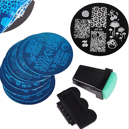 

12 pcs Stamping Plate Template Fashionable Design nail art Manicure Pedicure Stylish / Fashion Daily / Metal