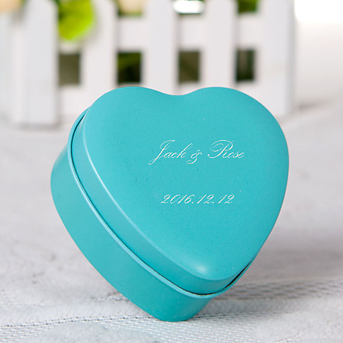 

24 Piece/Set Favor Holder-Heart-shaped Metal Favor Boxes Personalized