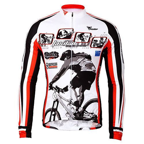 

TASDAN Men's Cycling Jersey Bike Jersey Breathable Quick Dry Back Pocket Sports Solid Color Winter Mountain Bike MTB Road Bike Cycling Clothing Apparel Relaxed Fit Bike Wear / Stretchy