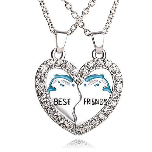 

Men's Women's Pendant Necklace Pendant Necklace Friends Heart life Tree Crescent Moon Best Friends Personalized Bohemian European Rock Alloy Silver Necklace Jewelry For Wedding Daily Casual Sports