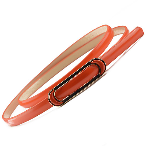 

Women's Dress Belt Alloy Skinny Belt - Solid Colored Fashion / PU