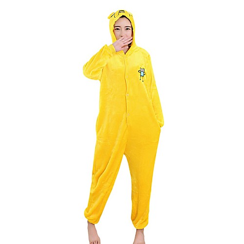 

Adults' Kigurumi Pajamas Dog Onesie Pajamas Velvet Mink Yellow Cosplay For Men and Women Animal Sleepwear Cartoon Festival / Holiday Costumes