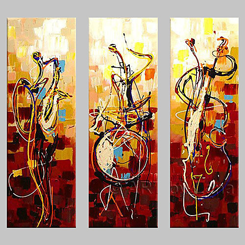 

Oil Painting Hand Painted - Abstract Classic Traditional Painting Only / Three Panels