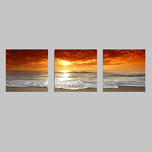 

Print Stretched Canvas Prints - Landscape Classic Three Panels Art Prints