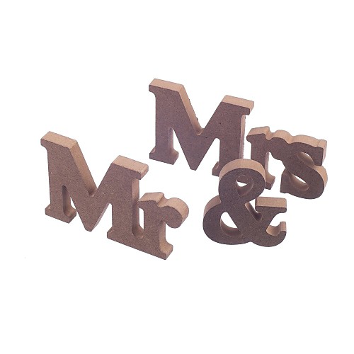 

Wooden MR & MRS bridal log lubricious DIY wooden letters wedding furnishing articles