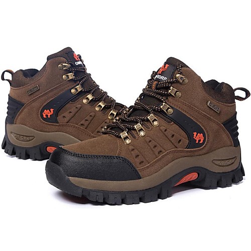 

Men's Hiking Boots Anti-Slip Waterproof Breathable Cushioning High-Top Hiking Climbing Camping Fall Winter Spring Army Green Brown Gray