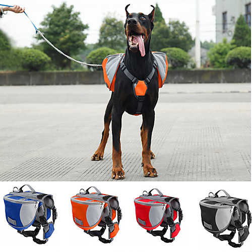 

Dog Carrier Bag Travel Backpack Dog Pack Dog Backpack Dog Saddle Bag Waterproof Portable Nylon Black Red Blue
