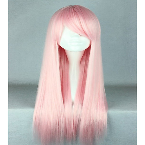 

Synthetic Wig Cosplay Wig Straight Straight Wig Pink Very Long Pink Synthetic Hair Women's Pink hairjoy