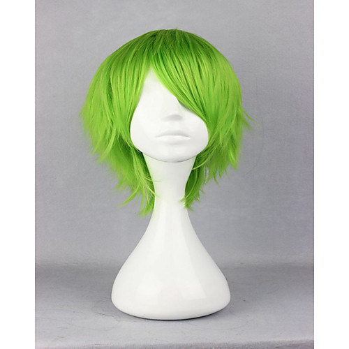 

Synthetic Wig Cosplay Wig Curly Curly Wig Short Green Synthetic Hair Women's Green hairjoy