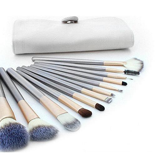 

Professional Makeup Brushes Makeup Brush Set 12pcs Full Coverage Goat Hair Wood Makeup Brushes for Makeup Brush Set