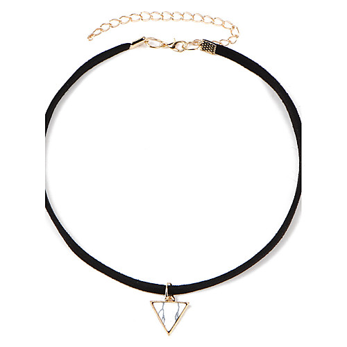 

Women's Choker Necklace Tattoo Choker Ladies Tattoo Style Fashion Resin Alloy White Blue 455 cm Necklace Jewelry For Wedding Party Daily Casual