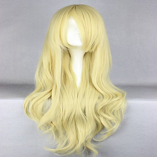 

Synthetic Hair Wigs Wavy Capless Carnival Wig Halloween Wig Cosplay Wig Blonde