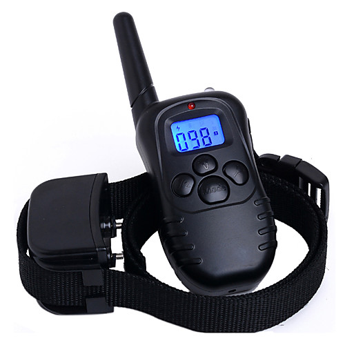 

Cat Pets Dog Bark Collar Dog Training Collars Waterproof Anti Bark Rechargeable Remote Control 300M Shock / Vibration Solid Colored Plastic Black