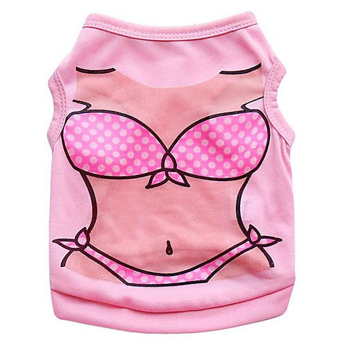

Cat Dog Costume Shirt / T-Shirt Vest Dog Clothes Character White Brown Pink Terylene Costume For Spring & Fall Summer Winter Men's Women's Birthday Holiday Casual / Daily / Windproof