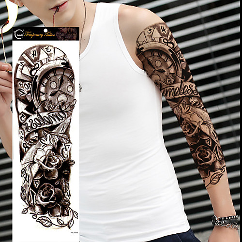 

1 pcs Temporary Tattoos Waterproof / Non Toxic / Large Size Body / Shoulder / Leg Paper Tattoo Stickers