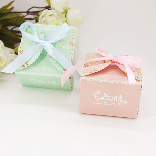 

Creative Cubic Card Paper Favor Holder with Pattern Favor Boxes - 12