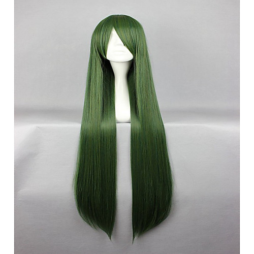 

Synthetic Wig Cosplay Wig Straight Straight Wig Green Synthetic Hair Women's Green hairjoy