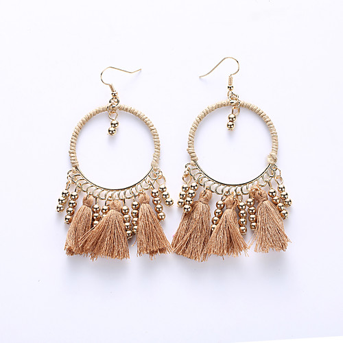 

Women's Drop Earrings Earrings Ladies Tassel Earrings Jewelry Coffee / Red / Blue For Wedding Party Daily