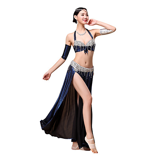 

Sequin Ruffles Tassel Women's Performance Sleeveless Dropped Polyester / Belly Dance