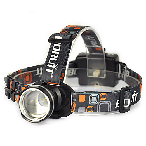 

Boruit RJ-2166 Headlamps Headlight 1800 lm LED LED Emitters 1 Mode Zoomable Anglehead Suitable for Vehicles Super Light Camping / Hiking / Caving Everyday Use Cycling / Bike Black Red Blue
