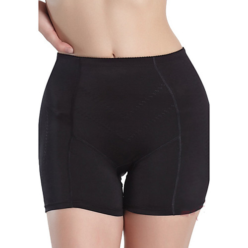 

Women's Shaping Panty - Plus Size, Solid Colored Mid Waist Black Beige M L XL