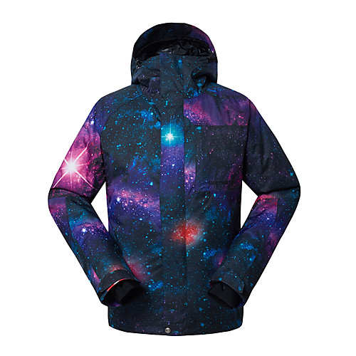 

GSOU SNOW Men's Ski Jacket Ski / Snowboard Winter Sports Thermal / Warm Waterproof Windproof Polyester Winter Jacket Ski Wear / Breathable / Breathable