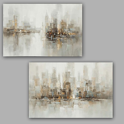 

Oil Painting Hand Painted Vertical Abstract Classic Modern Stretched Canvas