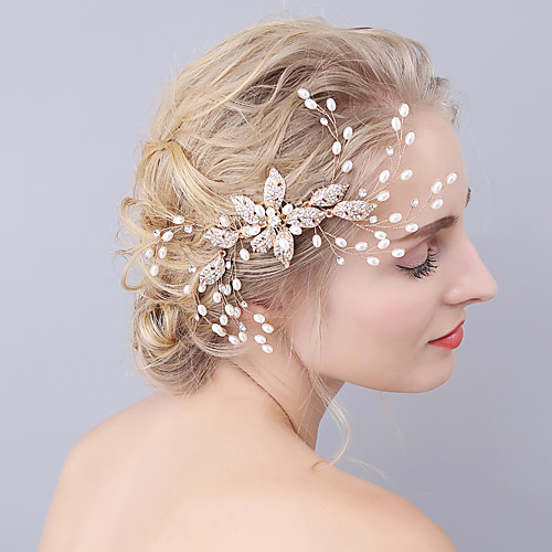 

Imitation Pearl / Alloy Hair Combs with 1 Wedding / Special Occasion Headpiece