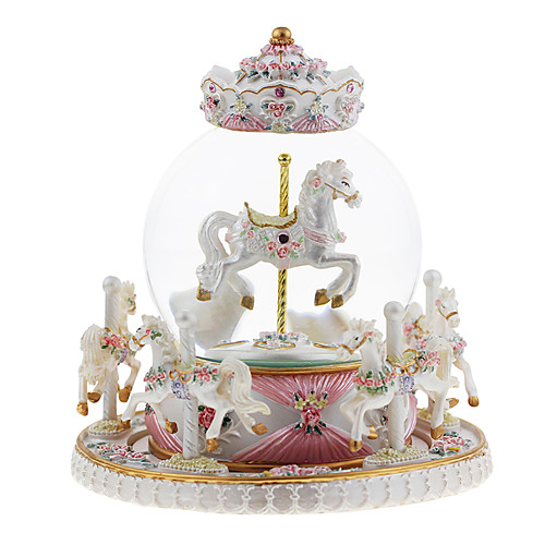 

Music Box Carousel Music Box Classic & Timeless Carriage Unique ABS Women's Boys' Girls' Kid's Adults Graduation Gifts Toy Gift
