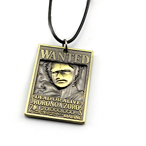 

Cosplay Accessories Inspired by One Piece Roronoa Zoro Anime Cosplay Accessories Necklace Alloy Halloween Costumes