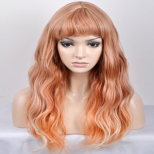 

Synthetic Wig Natural Wave Natural Wave Wig Blonde Long Very Long Yellow Synthetic Hair Women's Blonde