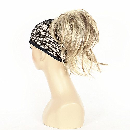 

12 inch Adjustable Messy Style Ponytails Synthetic Hair Hair Piece Hair Extension Straight Short