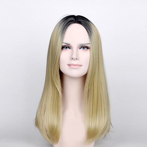 

Synthetic Wig Natural Wave Natural Wave Wig Medium Length Bleach Blonde#613 Synthetic Hair Women's Blonde