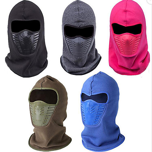

Sun Hat Hiking Hat Balaclava Thermal / Warm Windproof Solid Color Fleece Fall Winter for Men's Women's Skiing Camping / Hiking Hunting Blue Blushing Pink Brown