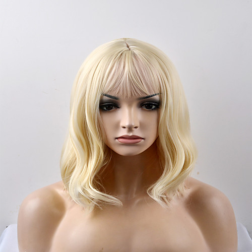 

Synthetic Wig Natural Wave Natural Wave Wig Blonde Short Golden Blonde#16 Synthetic Hair Women's Blonde