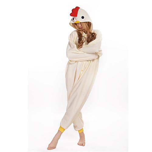 

Adults' Kigurumi Pajamas Cock / Chicken Animal Onesie Pajamas Polar Fleece Cosplay For Men and Women Animal Sleepwear Cartoon Festival / Holiday Costumes