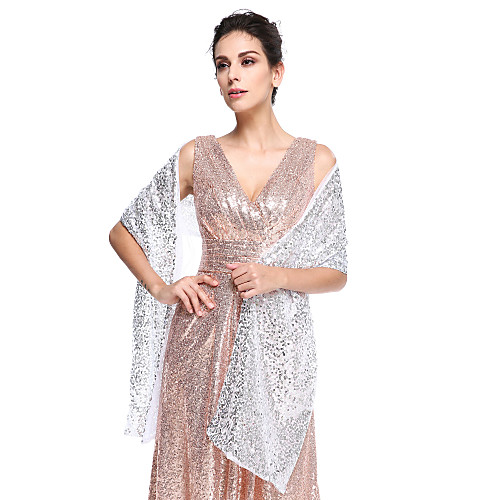 

Shawls Sequined Wedding / Party Evening Women's Wrap With Sequin