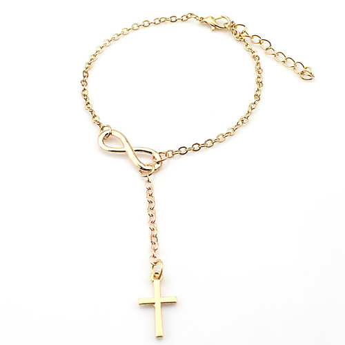 

Anklet Ladies Personalized Fashion Women's Body Jewelry For Daily Casual Alloy Cross Bowknot Gold Silver