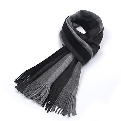 

Men's Basic Rectangle Scarf - Striped / Fall / Winter
